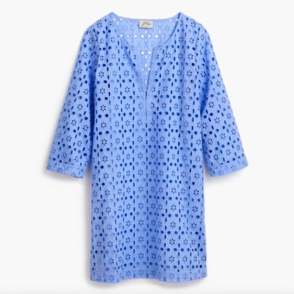 J. Crew Swim Jcrew Lasercut Eyelet Tunic Swim Coverup Poshmark